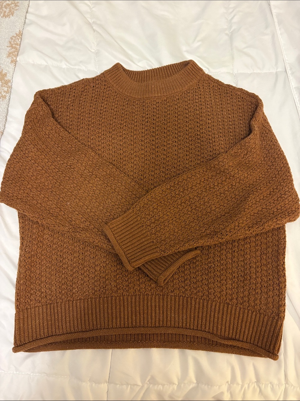 Women's Crewneck Sweater - Brown